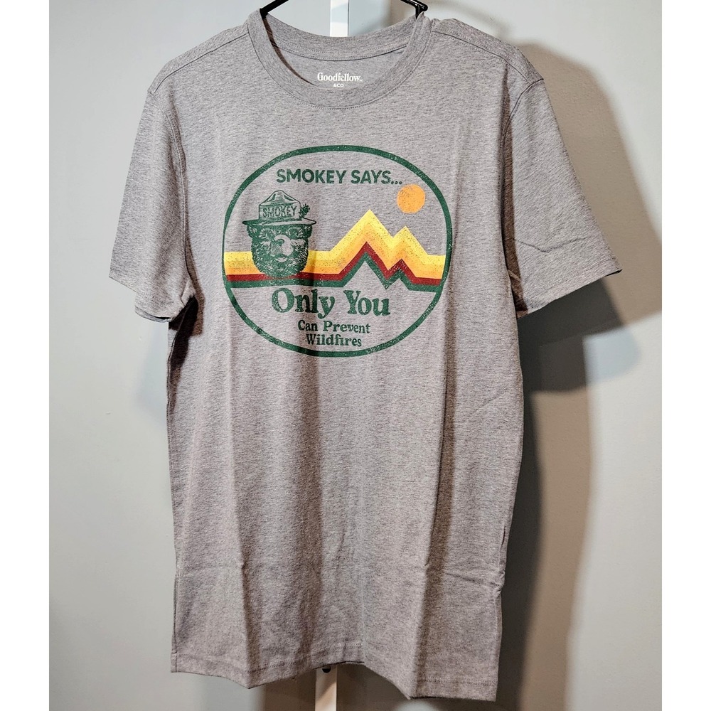 NWT Goodfellow & Co Men's Size S Officially Licensed Smokey Bear T-Shirt